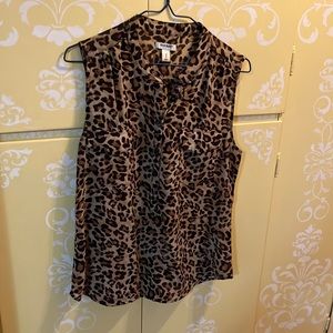 Old Navy Leopard Print Blouse